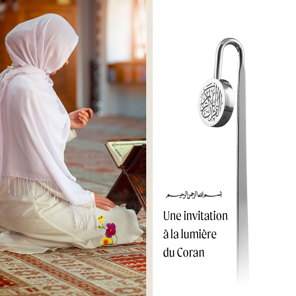 Quran Mark argenté, le marque-page du Saint Coran