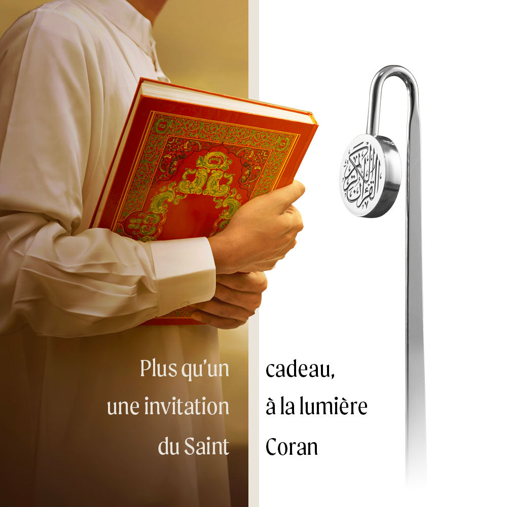 Quran Mark argenté, le marque-page du Saint Coran